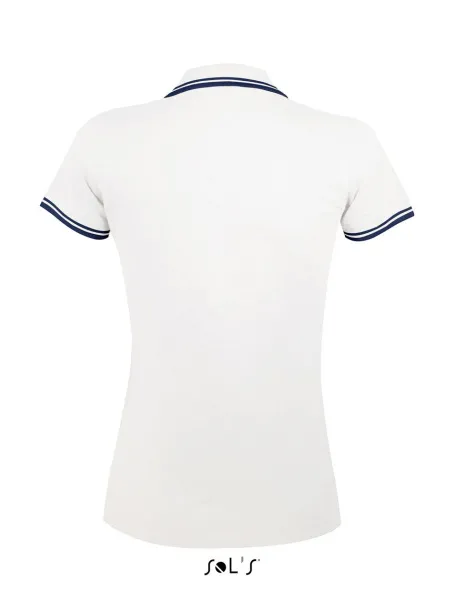 Pasadena WOMEN - POLO SHIRT - SOL'S White Navy