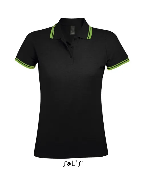 Pasadena WOMEN - POLO SHIRT - SOL'S Black Lime