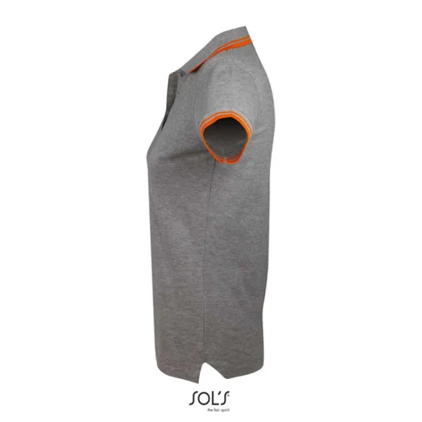 Pasadena Ženska polo majica, 200 g/m2 - SOL'S Grey Melange Narančasta