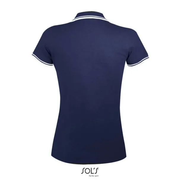 Pasadena Ženska polo majica, 200 g/m2 - SOL'S French Navy Bijela