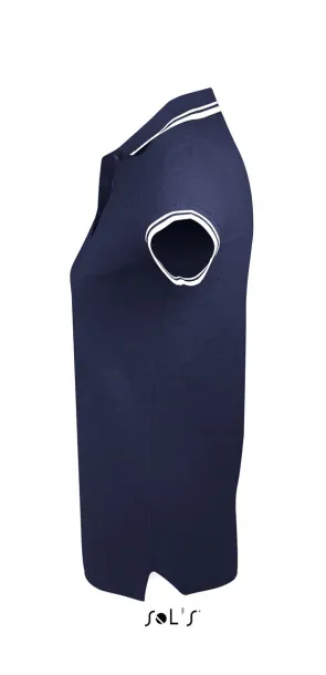 Pasadena Ženska polo majica, 200 g/m2 - SOL'S French Navy Bijela