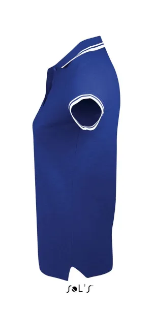 Pasadena Ženska polo majica, 200 g/m2 - SOL'S Kraljevski plava Bijela