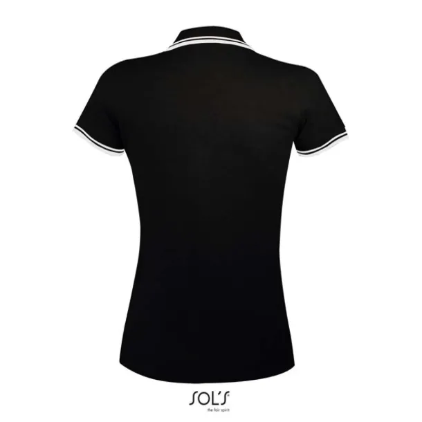 Pasadena WOMEN - POLO SHIRT - SOL'S Black White