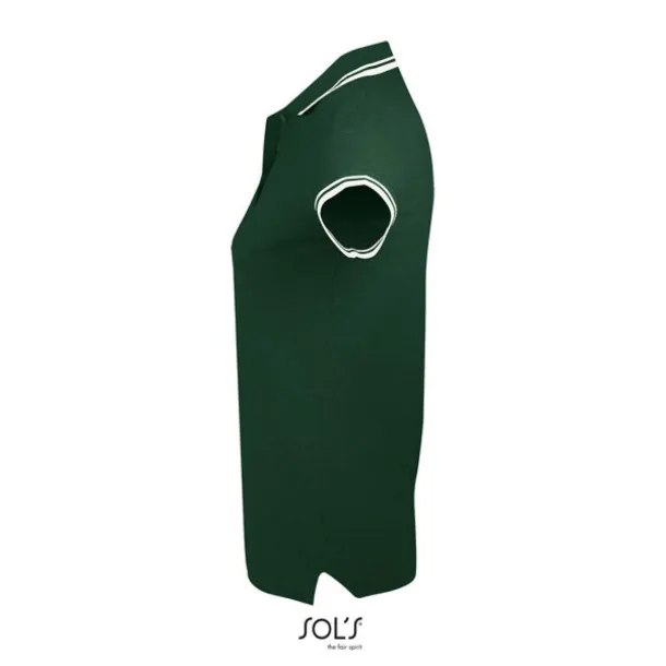 Pasadena Ženska polo majica - SOL'S Šumski zelena Bijela