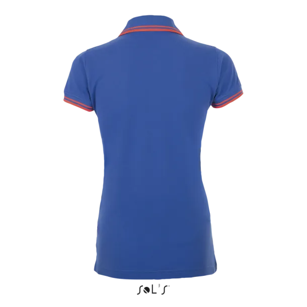 Pasadena Ženska polo majica, 200 g/m2 - SOL'S Kraljevski plava Neon Coral