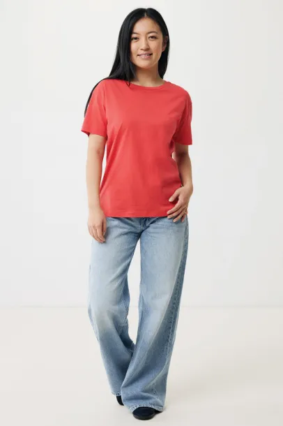  Iqoniq Yala women lightweight recycled cotton t-shirt - iqoniq luscious red