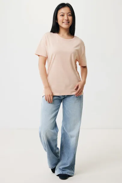  Iqoniq Yala women lightweight recycled cotton t-shirt - iqoniq peach nectar 