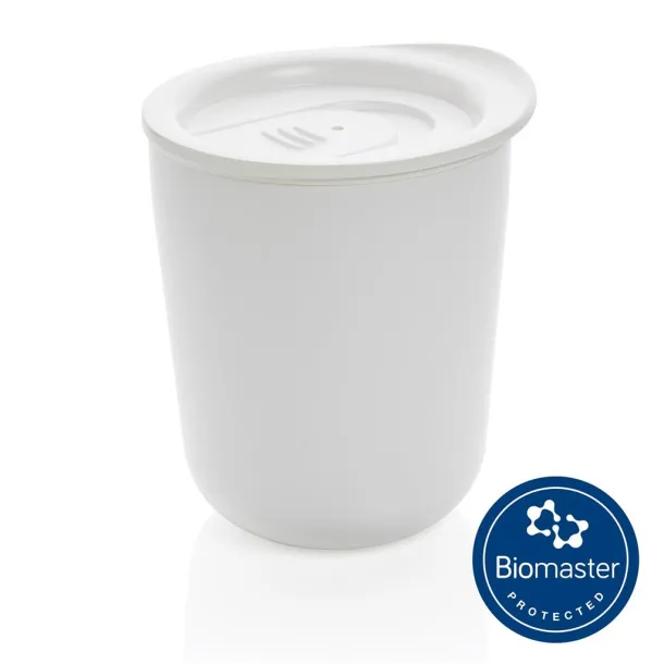  Simplistic antimicrobial coffee tumbler - XD Collection White 