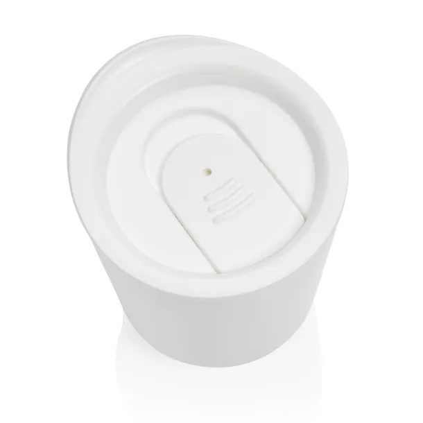  Simplistic antimicrobial coffee tumbler - XD Collection White 