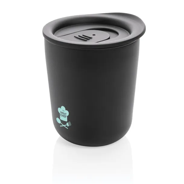  Simplistic antimicrobial coffee tumbler - XD Collection Black 