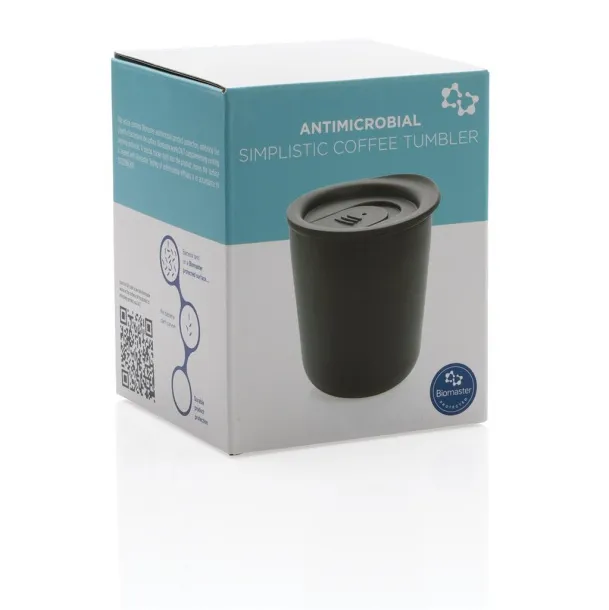  Simplistic antimicrobial coffee tumbler - XD Collection Black 