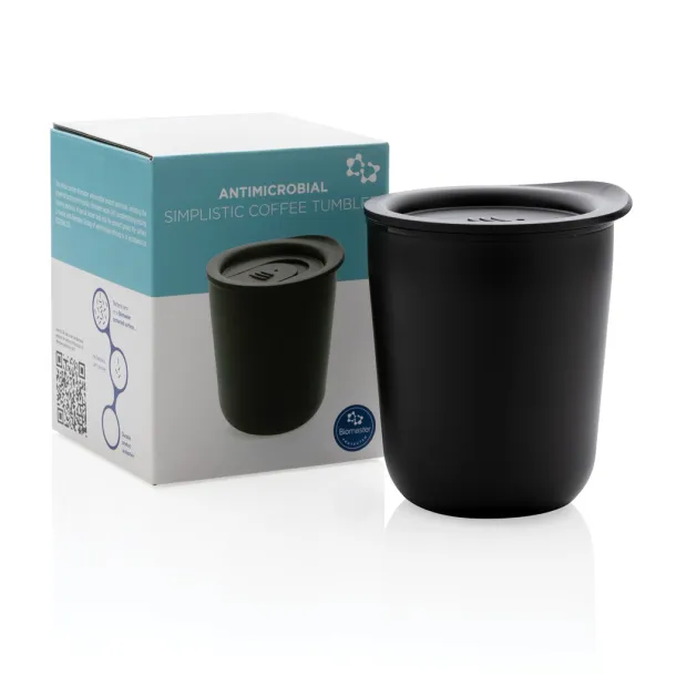  Simplistic antimicrobial coffee tumbler - XD Collection Black 