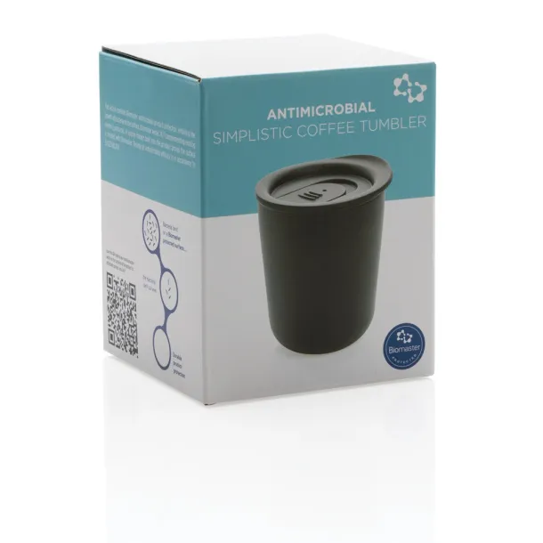  Simplistic antimicrobial coffee tumbler - XD Collection Black 