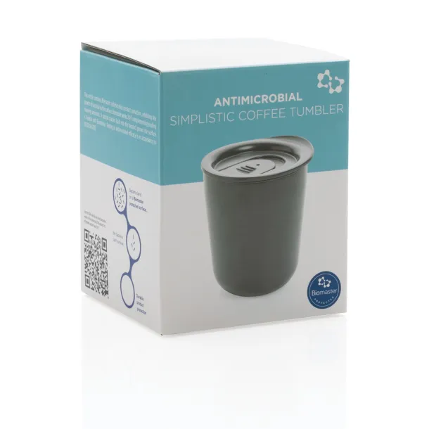  Simplistic antimicrobial coffee tumbler - XD Collection Grey 