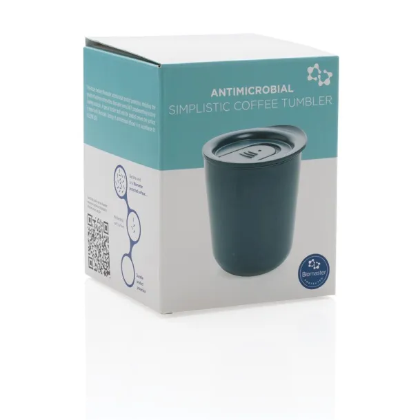  Simplistic antimicrobial coffee tumbler - XD Collection Plava 