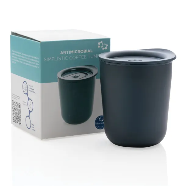  Simplistic antimicrobial coffee tumbler - XD Collection Plava 
