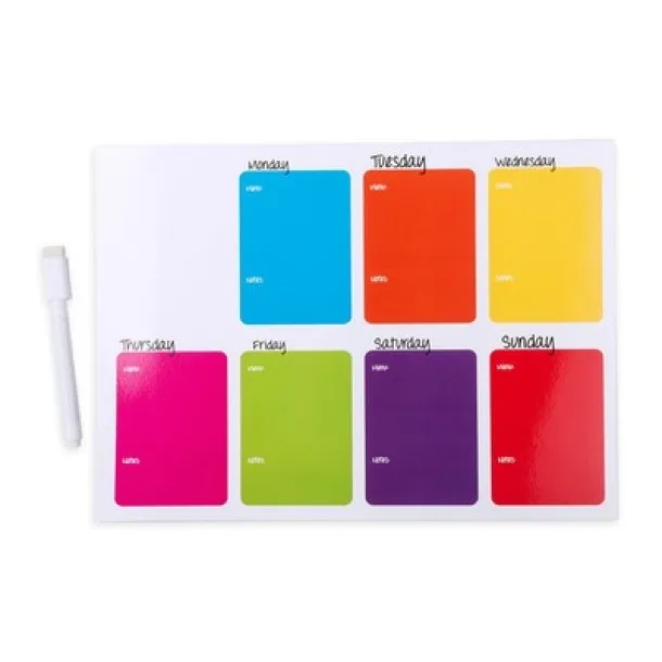 Planer s magnetom za frižider multicolour