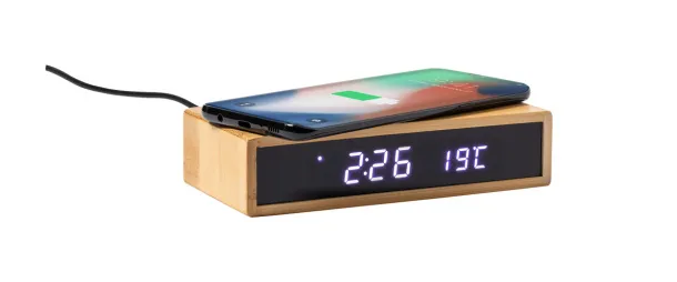 Islum alarm clock wireless charger Natural