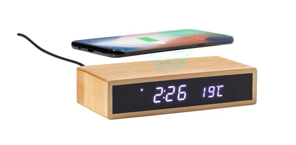 Islum alarm clock wireless charger Natural