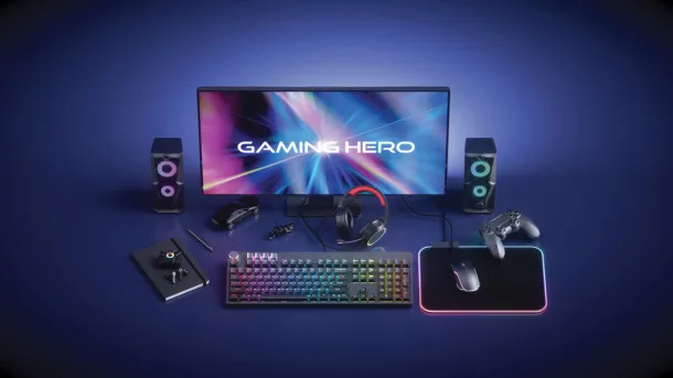  RGB gaming mousepad - Gaming Hero Black 