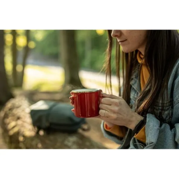  Enamel mug 360 ml red