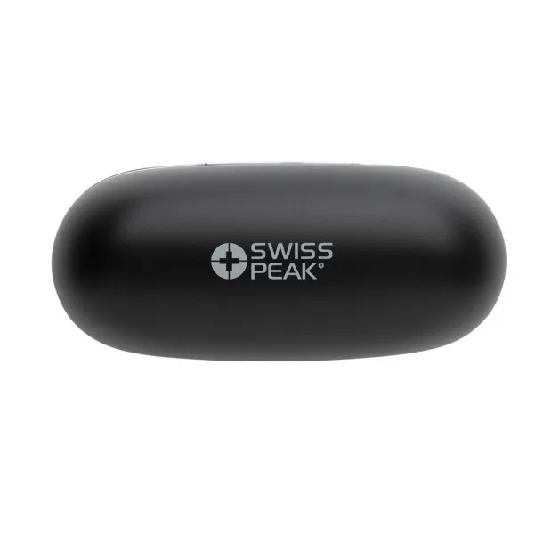  RCS recycled plastic Swiss Peak TWS earbuds 2.0 - Swiss Peak Black 