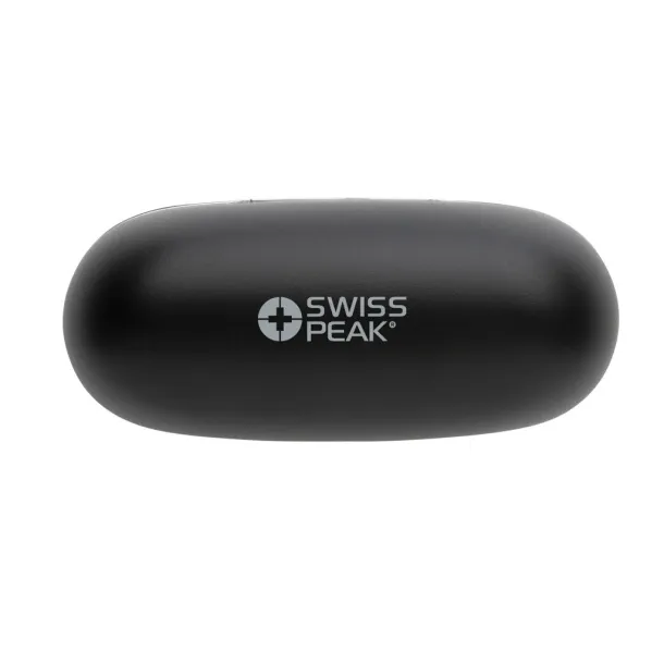  RCS recycled plastic Swiss Peak TWS earbuds 2.0 - Swiss Peak Black 