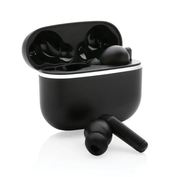  RCS recycled plastic Swiss Peak TWS earbuds 2.0 - Swiss Peak Black 