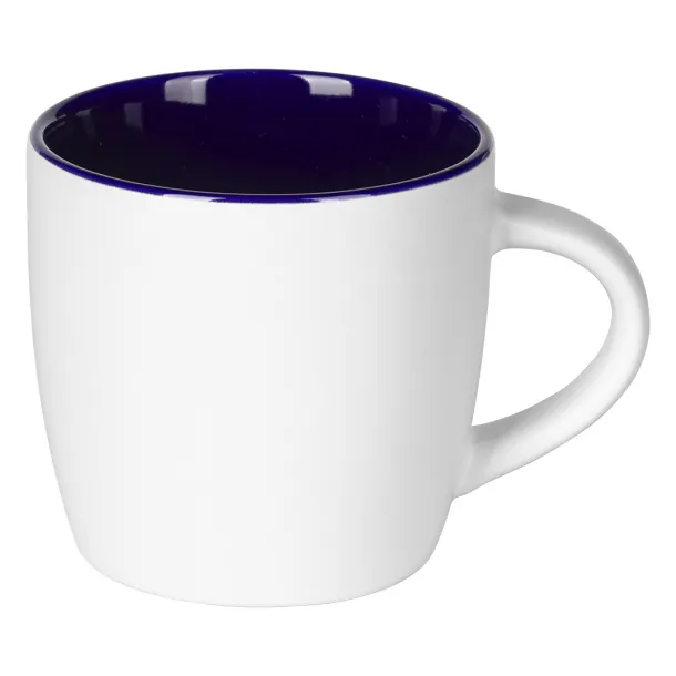 BERRY WHITE Stoneware mug Royal blue