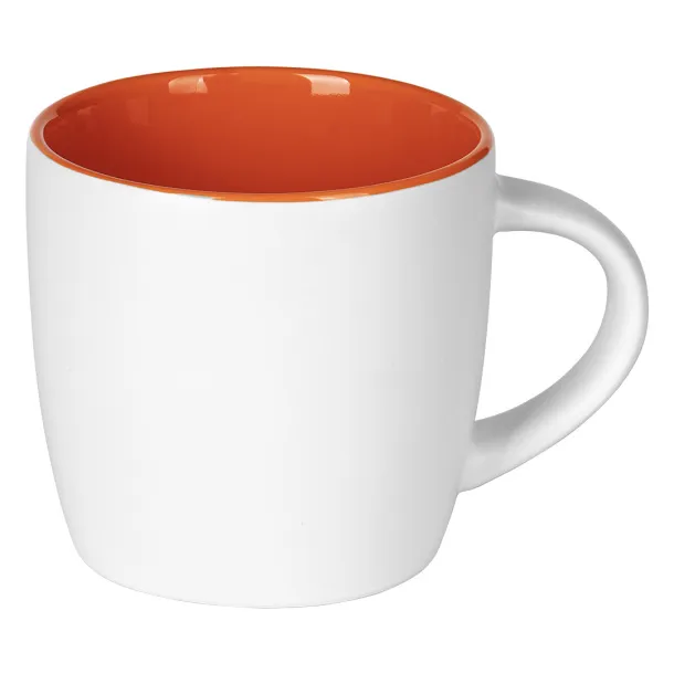 BERRY WHITE Stoneware mug Orange