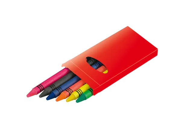 Tune 6 pc crayon set Red