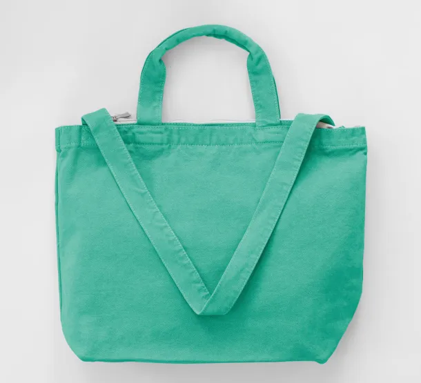  Platnena torba za kupovinu s patentnim zatvaračem, 450 g/m² - SG Accessories - BAGS Seafoam