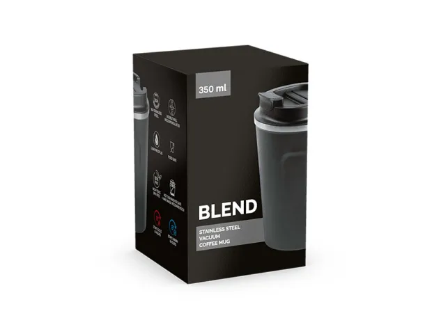 BLEND Termo šalica, 350 ml - CASTELLI Crna