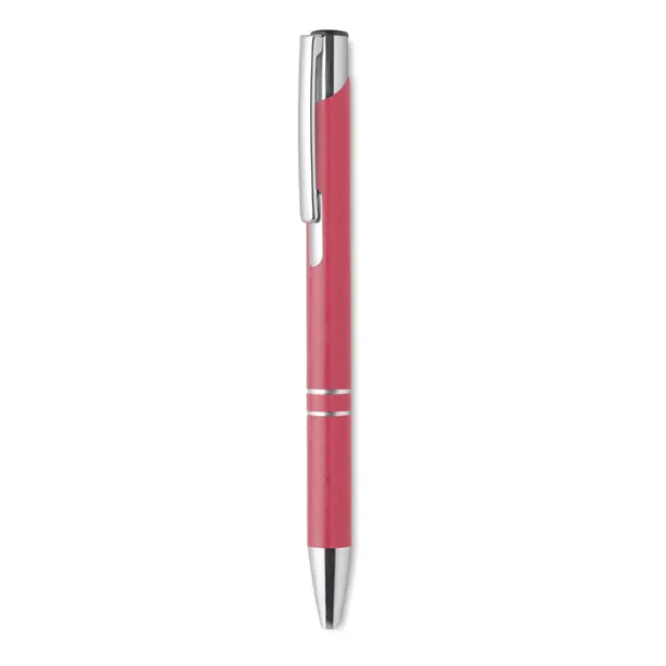 BERN PECAS Wheat-Straw/ABS push type pen Red