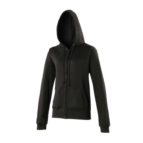  Ženska hoodica s patentom - Just Hoods Hot Pink