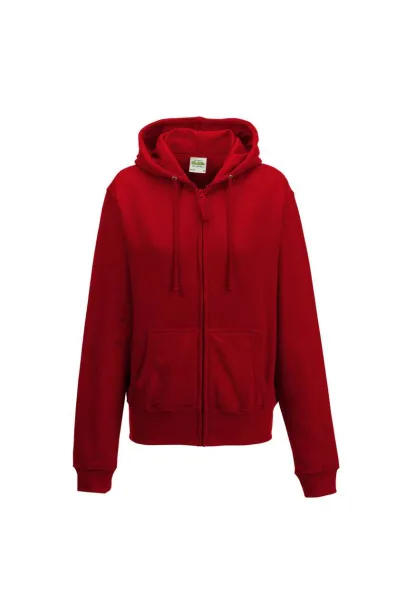  Ženska hoodica s patentom - Just Hoods Crvena