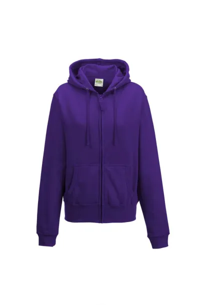  Ženska hoodica s patentom - Just Hoods Ljubičasta
