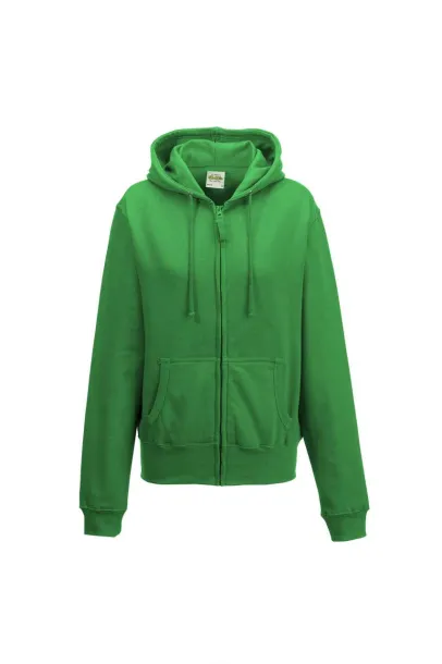  Ženska hoodica s patentom - Just Hoods Kelly Green