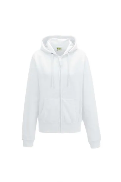  Ženska hoodica s patentom - Just Hoods Bijela