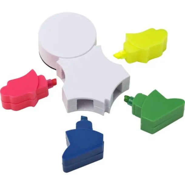  Highlighter "man", screen cleaner, keypad brush Bijela