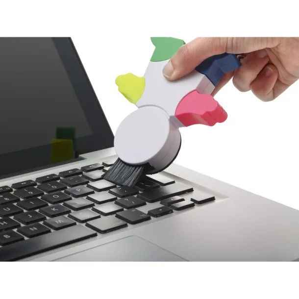  Highlighter "man", screen cleaner, keypad brush Bijela