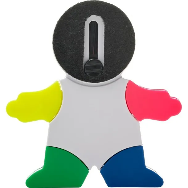  Highlighter "man", screen cleaner, keypad brush white