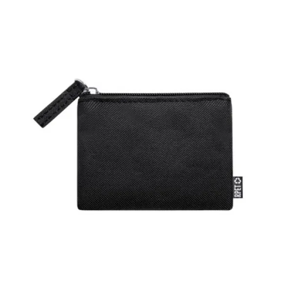  RPET key wallet, coin purse Crna