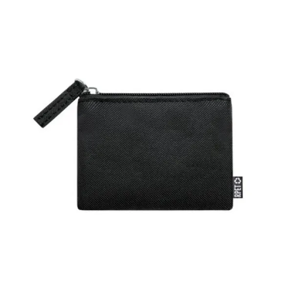  RPET key wallet, coin purse Crna
