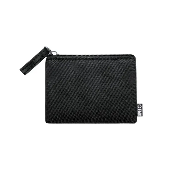  RPET key wallet, coin purse Crna