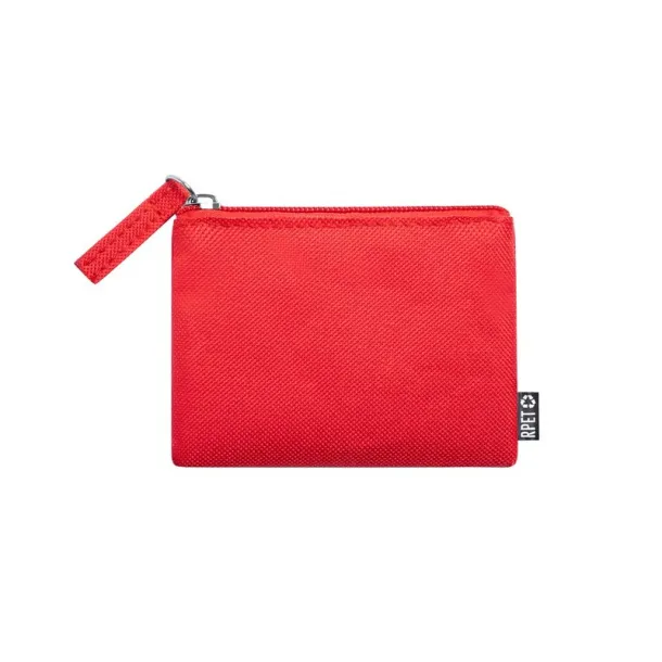  RPET key wallet, coin purse Crvena