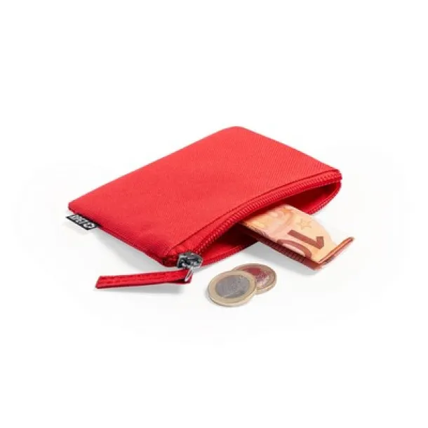  RPET key wallet, coin purse Crvena