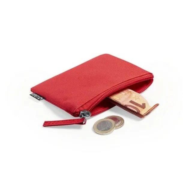  RPET key wallet, coin purse red