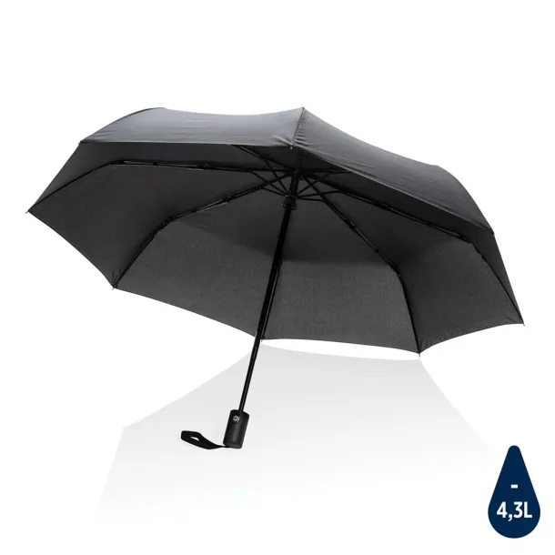  21" Impact AWARE™ RPET 190T auto open/close umbrella - XD Collection Black 