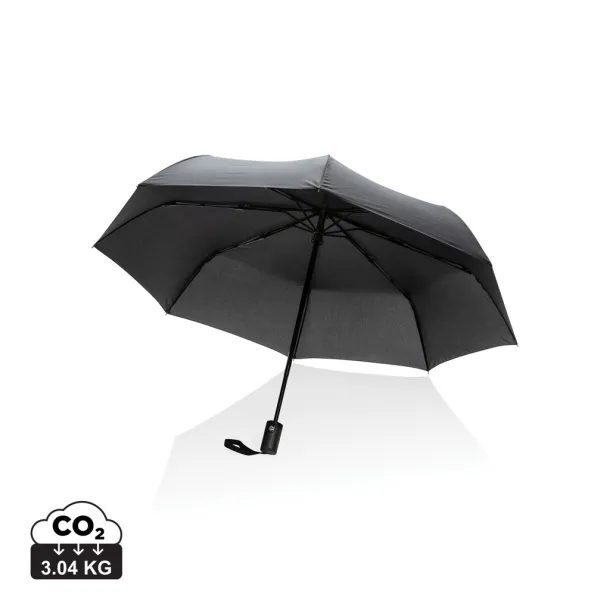  21" Impact AWARE™ RPET 190T auto open/close umbrella - XD Collection Black 